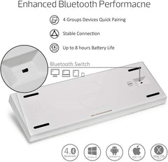 Anne Pro 2 60% Mechanical Keyboard Wired/Wireless Dual Mode Full RGB Double Shot PBTGateron Red Swit