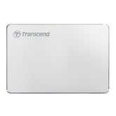 StoreJet 25C3S | Transcend 1TB Extra Slim USB 3.1 Type-C Portable Hard Drive (Silver)