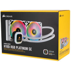 Corsair H100i RGB PLATINIUM WHITE SE 240MM LIQUID CPU COOLER