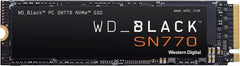 WD_BLACK 500GB SN770 NVMe Internal Gaming SSD Solid State Drive - Gen4 PCIe, M.2 2280, Up to 4,000 MB/s - WDS500G3X0E