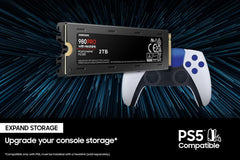 SAMSUNG 980 PRO SSD with Heatsink 2TB PCIe Gen 4 NVMe M.2 Internal Solid State Drive + 2mo Adobe CC Photography, Heat Control, Max Speed, PS5 Compatible (MZ-V8P2T0CW)