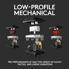 Logitech G815 Clicky LIGHTSYNC RGB Mechanical Gaming Keyboard