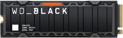 WD_BLACK 1TB SN850X NVMe Internal Gaming SSD Solid State Drive with Heatsink - Works with Playstation 5, Gen4 PCIe, M.2 2280, Up to 7,300 MB/s - WDS100T2XHE