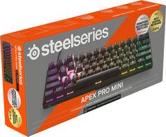 SteelSeries Apex Pro Mini Omnipoint Mechanical Adjustable Switches - Rapid Trigger Gaming Keyboard - 64820