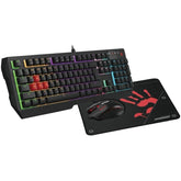 Bloody B1700 Gaming Keyboard and Mouse ( NEON ) Black
