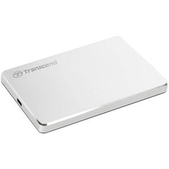 StoreJet 25C3S | Transcend 1TB Extra Slim USB 3.1 Type-C Portable Hard Drive (Silver)