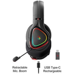 A4Tech Bloody MR710 - RGB Wireless Gaming Headphones - Black - Grey