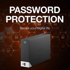 Seagate One Touch Hub 10TB Desktop External HDD – USB-C & USB 3.0 Port STLC10000400