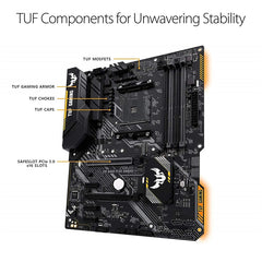 Asus TUF B450-PLUS GAMING AMD B450 ATX Gaming Motherboard, AM4 Socket