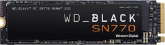 WD_BLACK 2TB SN770 NVMe Internal Gaming SSD Solid State Drive - Gen4 PCIe, M.2 2280, Up to 5,150 MB/s - WDS200T3X0E