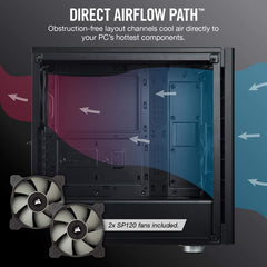 Corsair Carbide Series 275R Tempered Glass Mid-Tower Gaming Case - CC-9011132-WW