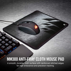Corsair MM300 Anti-Fray Cloth Gaming Mouse Pad — Small - CH-9000105-WW