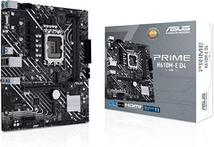 ASUS Prime H610M-E D4-CSM LGA 1700(Intel® 12th&13th Gen) mATX Commercial Motherboard (PCIe 4.0,DDR4,2xM.2 Slots,1Gb LAN,DisplayPort/HDMI/D-Sub,USB 3.2 Gen 1 Ports,COM Header, RGB Header,ACCE)