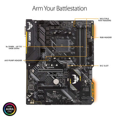 Asus TUF B450-PLUS GAMING AMD B450 ATX Gaming Motherboard, AM4 Socket