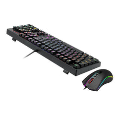 Redragon K582-BA Wired Mechanical Gaming Keyboard & M711 Cobra Gaming Mouse Combo, 10,000DPI, 7 Prog