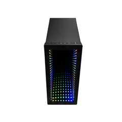 Raidmax Galaxy ATX Mid Tower PC Gaming Computer Case with Front Panel ARGB LED Mirror Effect