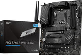 MSI PRO B760-P WiFi DDR4 ProSeries Motherboard (Supports 12th/13th Gen Intel Processors, LGA 1700, DDR4, PCIe 4.0, M.2, 2.5Gbps LAN, USB 3.2 Gen2, Wi-Fi 6E, ATX)