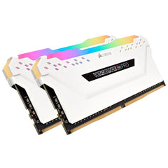 CORSAIR VENGEANCE® RGB PRO 16GB (2 x 8GB) DDR4 DRAM 3600MHz C18 Memory Kit — White