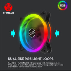 Fantech FB-301 TURBINE RGB FAN 3 Fans Pack