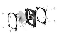 Lian Li Bora Digital Series RGB BR Digital-3R S,120mm Addressable RGB Fan, 3 Fans Pack Black Frame