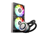 LIAN LI GALAHAD AIO 240 RGB BLACK, Dual 120mm Addressable RGB Fans AIO CPU Liquid Cooler