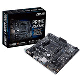 Asus Prime A320M-K motherboard with LED lighting