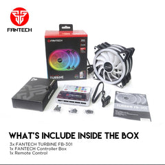 Fantech FB-301 TURBINE RGB FAN 3 Fans Pack