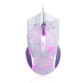 AJazz AJ119 Gaming White - Black RGB Backlit Wired Mouse