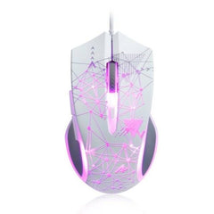 AJazz AJ119 Gaming White - Black RGB Backlit Wired Mouse