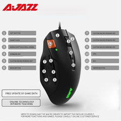 Ajazz AJ337 12 Buttons Gaming Mouse
