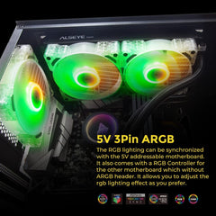 Alseye N12 Neo Series Fan (White) (3Pcs Kit)