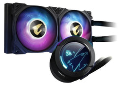 AORUS WATERFORCE X 280 with LCD display AIO liquid cooler Supports RGB FUSION 2.0