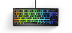 SteelSeries Apex 3 TKL Dedicated Multimedia Controls - Customizable 8-zone RGB Gaming Keyboard - 64831