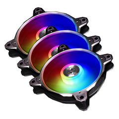 Lian Li Bora Digital Series RGB BR Digital-3R S,120mm Addressable RGB Fan, 3 Fans Pack – Gray Frame