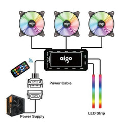 Aigo DarkFlash AR12 3n1 RGB Case Fan