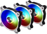 LIAN LI Bora Digital Series RGB BR DIGITAL-3R S,120mm Addressable RGB Fan, 3 Fans Pack Silver Frame