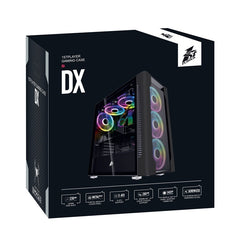 1stPlayer DX (Silver) With 4 Fans 230mm Wide Body E-ATX Support Gaming Case