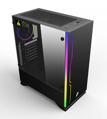 1stPlayer B6 (Black) BLACK.SIR Series With 3 Fans ATX Gaming Case