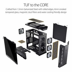 ASUS TUF Gaming GT501 Mid-Tower Computer Case for up to EATX Motherboards