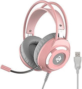 AJazz AX120 Headset Wired Gaming Black - White - Pink