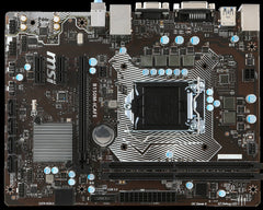 USED MSI B150M-ICAFE MOTHERBOARDS (WITHOUT BOX)