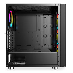 1st Player B7E Black. Sir Series With Cooling Kit & 1 RGB Fan Gaming Case