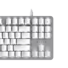 Razer BlackWidow Lite Gaming Keyboard Orange Mechanical Switch Black - White