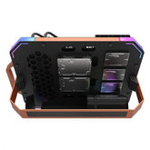 Aigo Darkflash Blade -X luxury Gaming PC Case Black-Orange