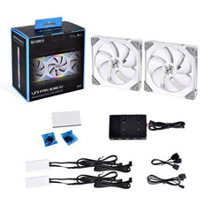 Lian Li UNI Fan SL140 Double Pack White with Controller