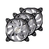 Lian Li Bora Digital Series RGB BR Digital-3R S,120mm Addressable RGB Fan, 3 Fans Pack Black Frame