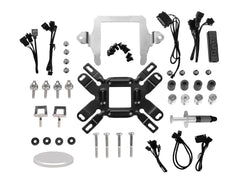 LIAN LI GALAHAD AIO 240 RGB WHITE, Dual 120mm Addressable RGB Fans AIO CPU Liquid Cooler