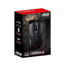 ASUS CERBERUS OPTICAL 2500-DPI LED LIGHTING USB GAMING MOUSE