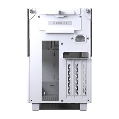 LIAN LI Q58 White Color / Aluminum / Tempered Glass Mini Tower Computer Case White