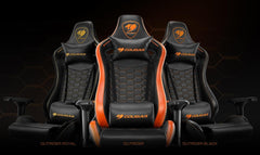 Cougar Outrider S Gaming Chair - Black - Orange - Royal